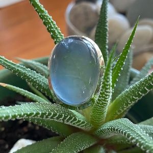 Sundance Fathom Ring, Size 10, Silver & Fluorite